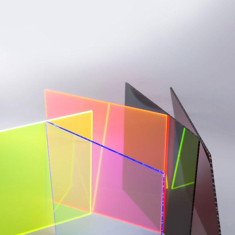 Foglio acrilico colorato traslucido