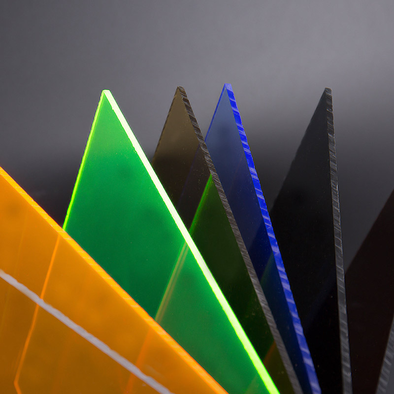 Foglio acrilico colorato traslucido