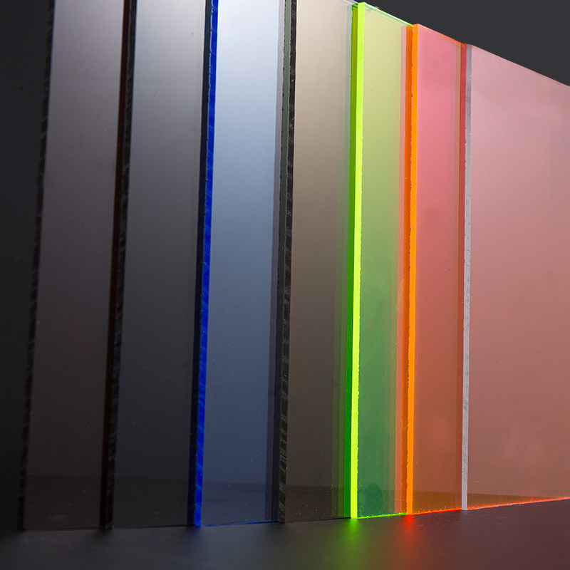 Foglio acrilico colorato traslucido