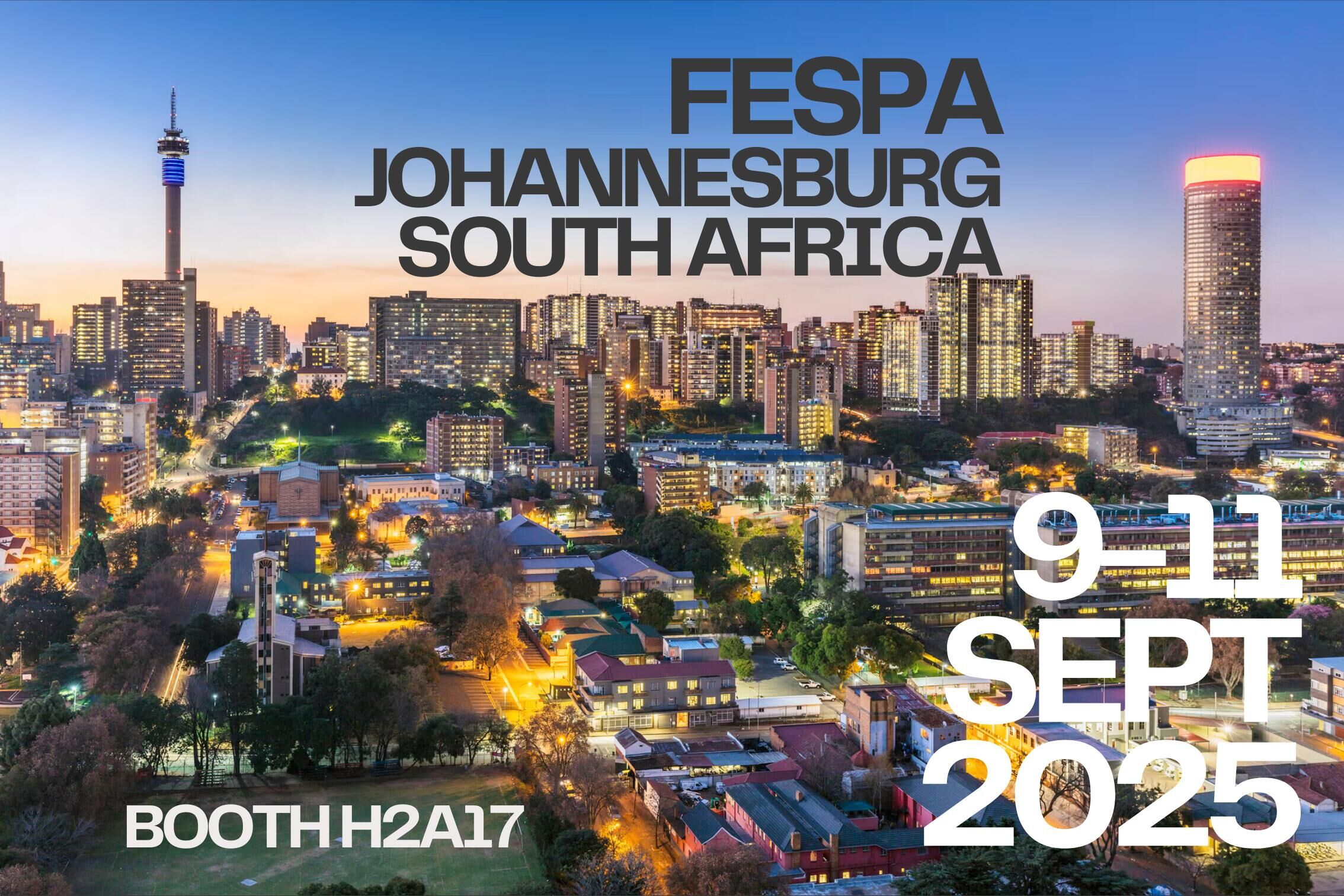 Fespa Africa 2025 9-11 settembre Johannesburg, Sudafrica H2A17